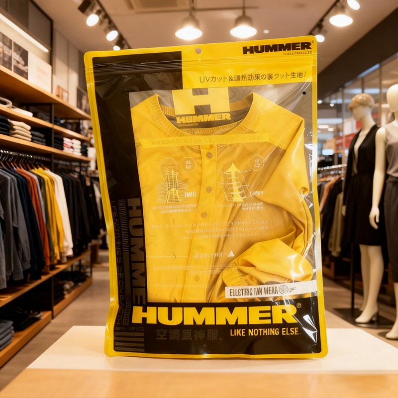 Bolsa stand-up com zíper laminado PET