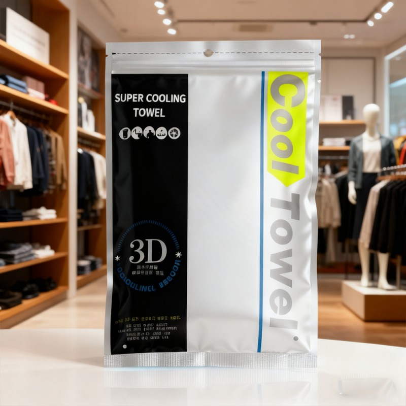 Bolsa com zíper selado com três bordas