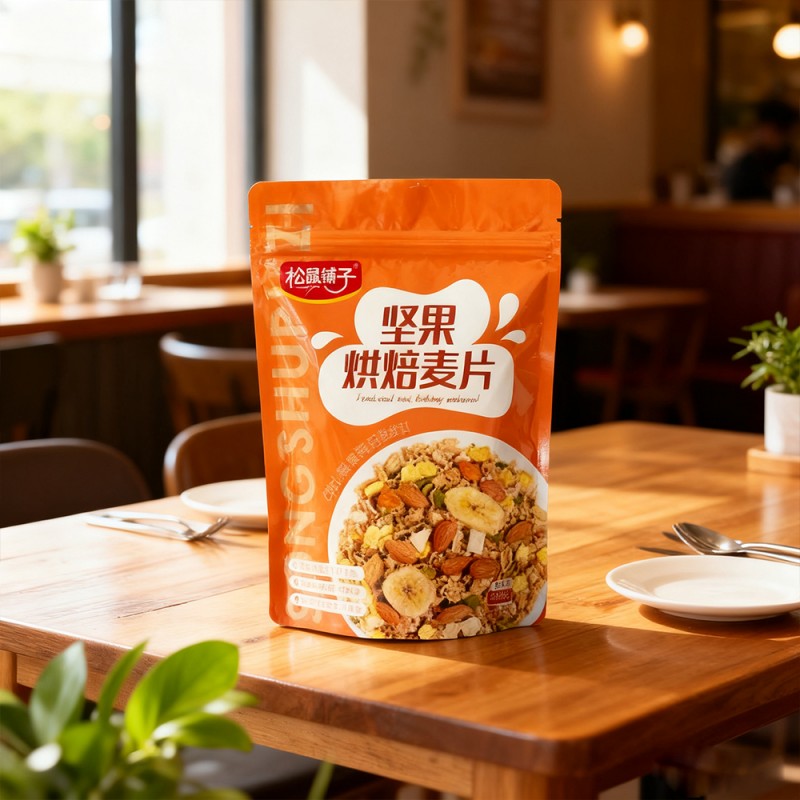 Bolsa stand-up com zíper selado com três bordas